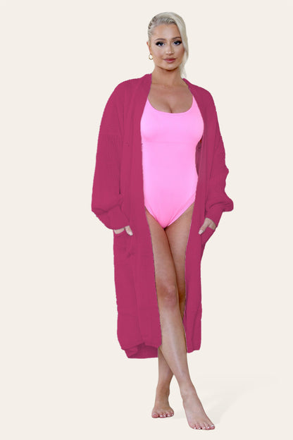 Ladies Balloon Sleeve Cardigan