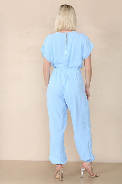 Tie Waist Stylish Harem Jumpsuit