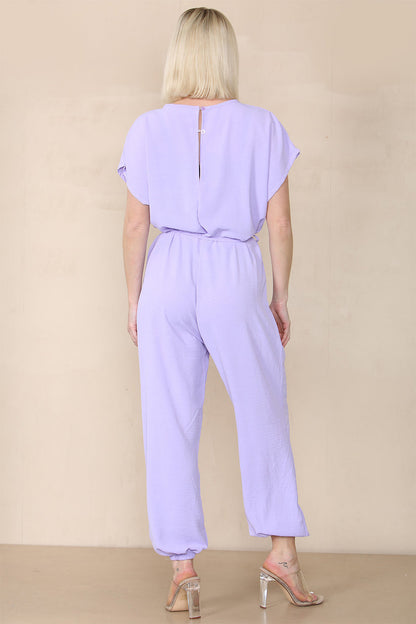 Tie Waist Stylish Harem Jumpsuit