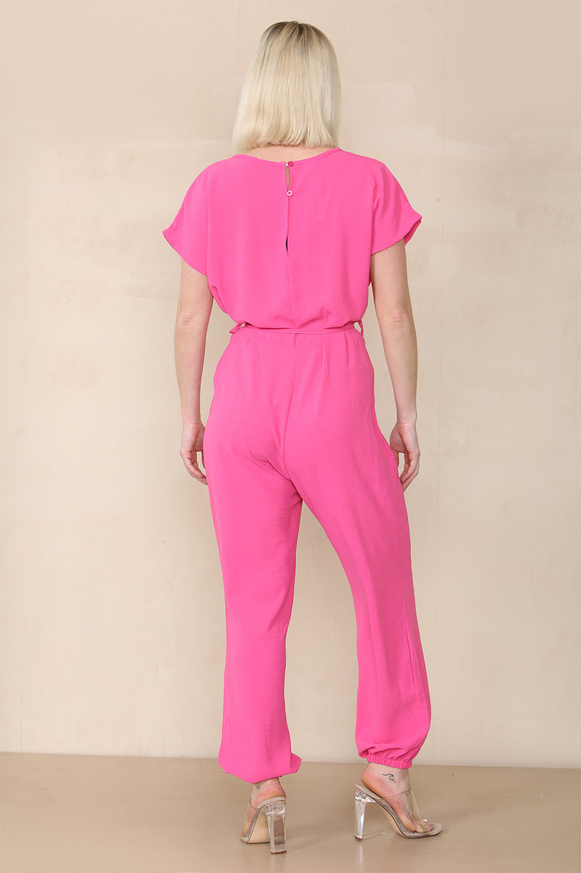 Tie Waist Stylish Harem Jumpsuit