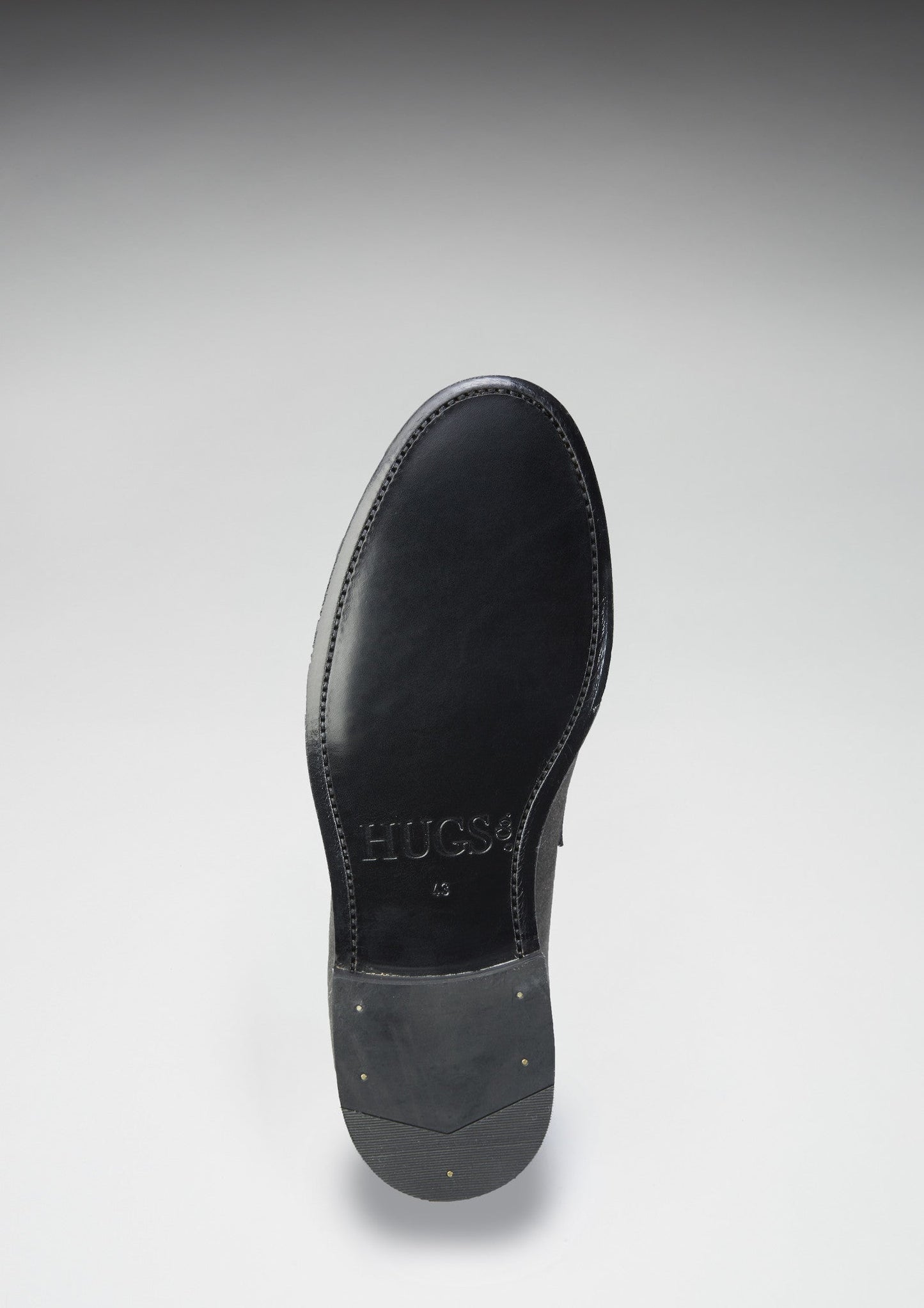 Slate Grey Suede Loafers, Welted Leather Sole