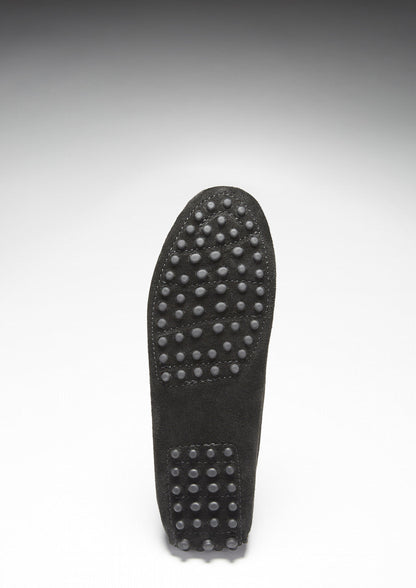 Women's Penny Driving Loafers, black suede