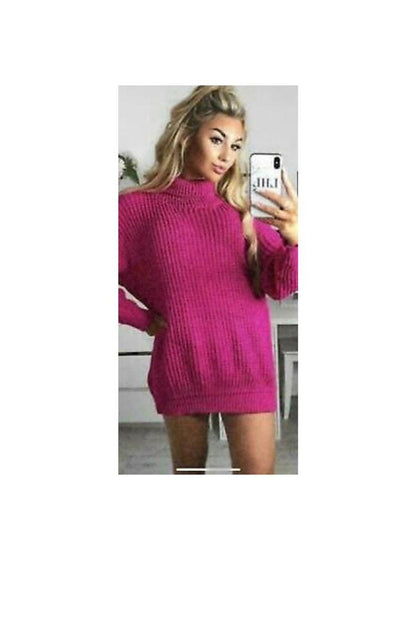 Ladies Polo Knitted Florecent Jumper