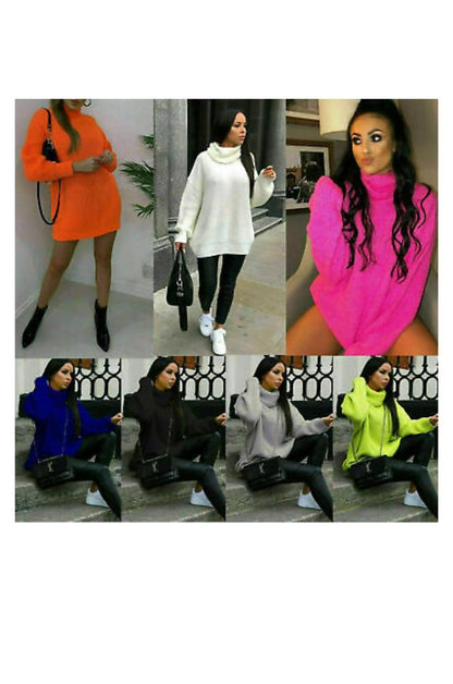 Ladies Polo Knitted Florecent Jumper