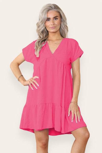 Fancy Style Tiered Smock Dress