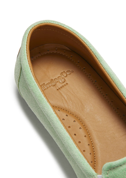 Women's Tasselled Espadrilles, lagoon green suede