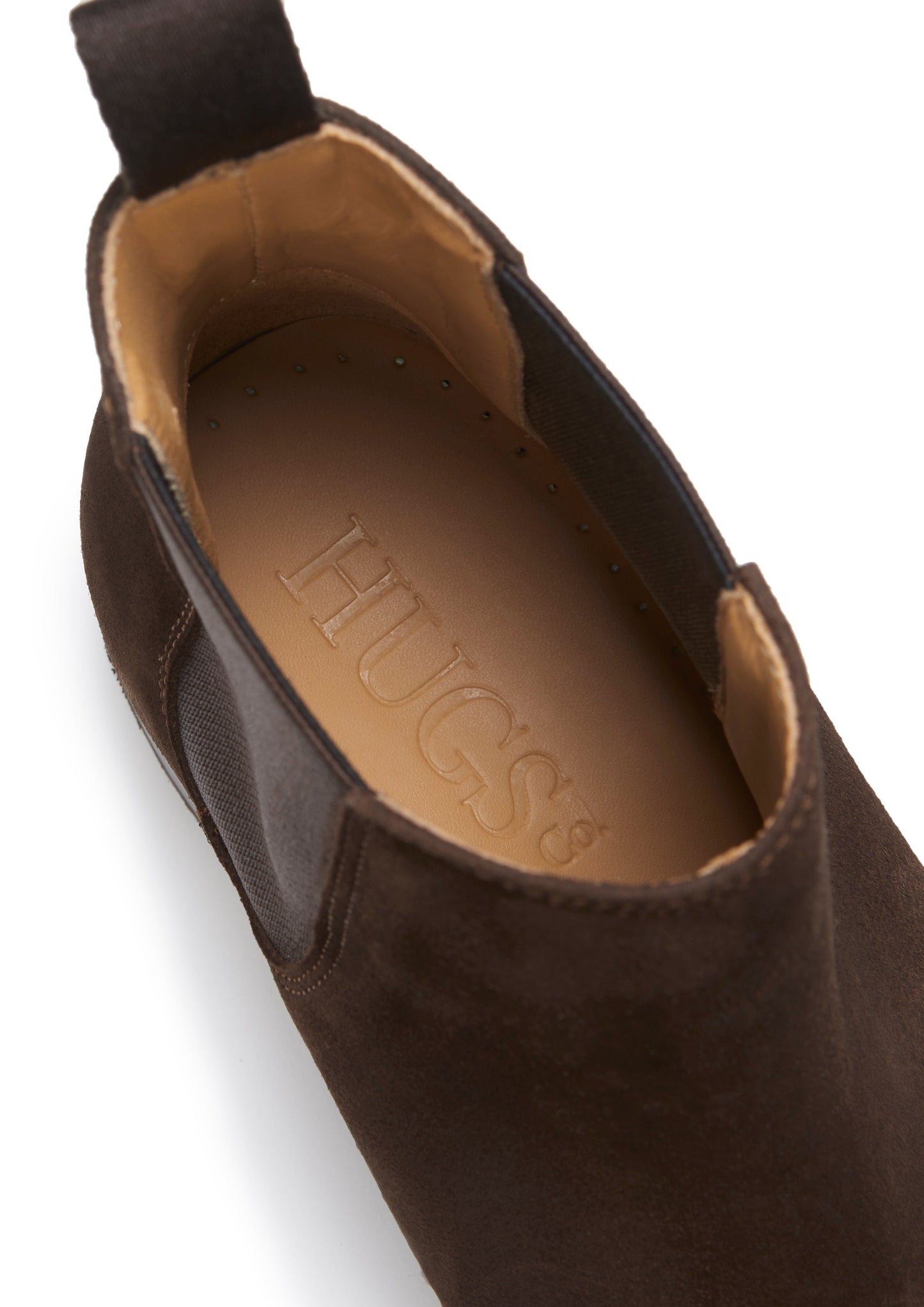 Women's Brown Suede Chelsea Boots, Welted Leather Sole